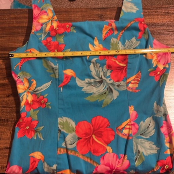 Caribbean Joe Women's Floral Sleeveless Dress Multicolor M Spring Summer Casual - Picture 9 of 10